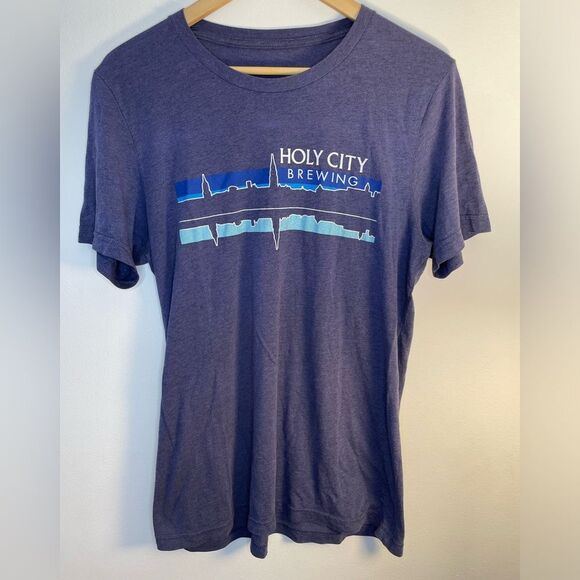 Holy City Brewing Charleston South Carolina Brewery Collectible Blue Tee - Picture 1 of 4